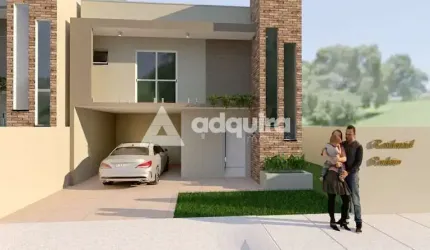 Sobrado à venda, Orfãs, Vila Liane Ponta Grossa, PR - 3 quartos com sacada (1 suíte) 138m².