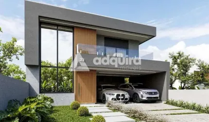 Casa à venda no Condomínio Villa Toscana, com 3 suítes e 2 vagas de garagem, em Ponta Grossa, PR