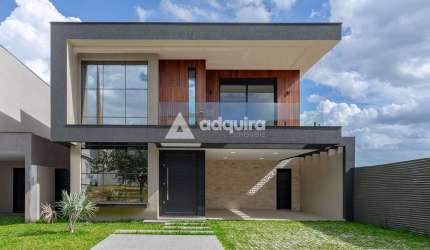 Casa à venda, no condomínio Alphaville, com 3 suítes, no Jardim Carvalho, Ponta Grossa, PR