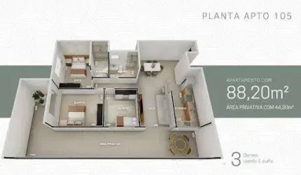 Apartamento em Vila dos Técnicos  -  Timóteo