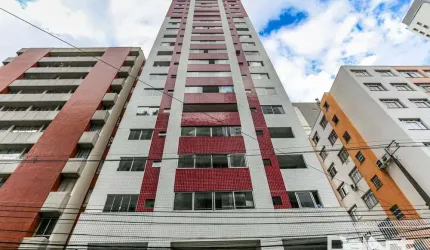 Stúdio residencial c/ sacada - 01 quadra do Shopping Curitiba - andar alto - 35,05m2 privativos - Semi-mobiliado - R$ 370.000,00.