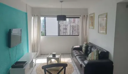Flat à venda com 01 quarto, 42,12 m² em Boa Viagem, Recife-PE.