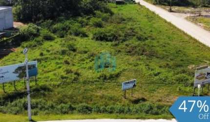 Amplo Terreno de Esquina, Comercial e Industrial, à Beira da Marginal da BR - 101!
