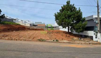 Terreno para venda plano com 250m² no Loteamento Alta Vista, com escritura quitada, pronto para construir.