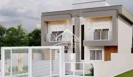 Sobrado no Lot Bela Vista com 02 quartos, sendo 02 suíte no bairro Bela Vista em Palhoça - SC
