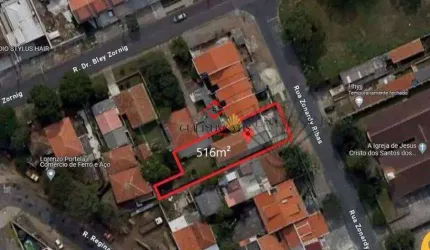 Terreno à venda na Rua Zonardy Ribas, Boqueirão, Curitiba, 516 m2 por R$ 820.000