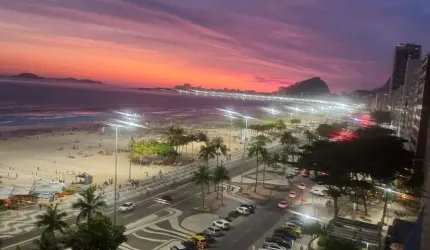 Aluguel Anual (12Meses) AV Atlântica LEME/COPACABANA Apto com 12m de Frente Para o Mar!!!!!