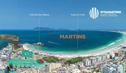 Lançamento! Studios à venda 'pé na areia' em Cabo Frio/RJ por R$ 706.842,04