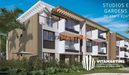 Lançamento! Studios à venda 'pé na areia' em Cabo Frio/RJ por R$ 817.800,00