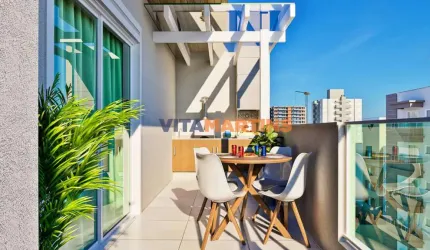 Lançamento! Cobertura duplex de 3 quartos sendo duas suítes com 155,47m² em Cabo Frio-RJ