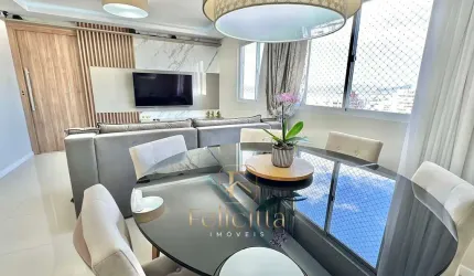 Apartamento Semi-Mobiliado com Suíte e Vista Mar em Barreiros – São José/SC