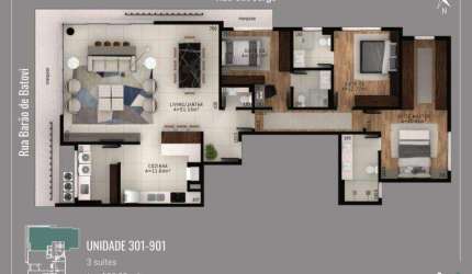 Apartamento com 3 dormitórios à venda, 153 m² por R$ 2.996.000,00 - Centro - Florianópolis/SC
