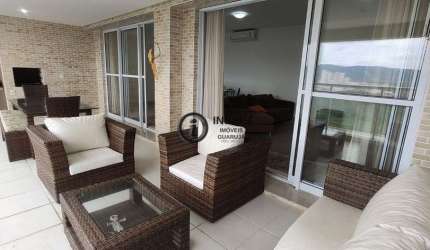 Apartamento com varanda gourmet vista mar
