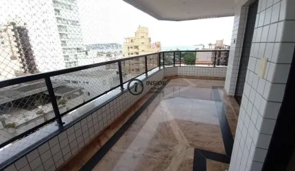 Apartamento de 3 suítes de frente e com vista mar