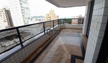 Apartamento de 3 suítes de frente e com vista mar