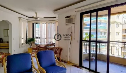 Apartamento com 3 suítes lado praia na enseada