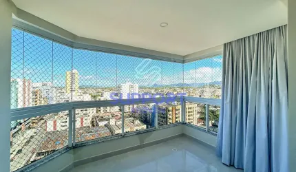 Apartamento 3 quartos na Praia do Morro, com sacada, 2 vagas e lazer completo, alto e moderno