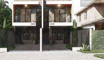 Sobrado com 3 dormitórios à venda, 82 m² por R$ 460.000 - Caiuá - Curitiba/PR