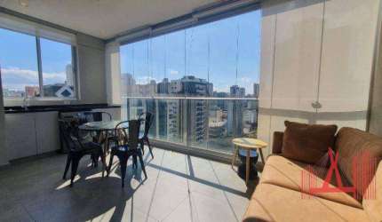 Studio mobiliado para alugar, 47 m² - Moema - São Paulo/SP