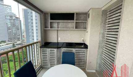 Apartamento com 1 dormitório para alugar, 40 m² por R$ 5.472,16/mês - Vila Gertrudes - São Paulo/SP