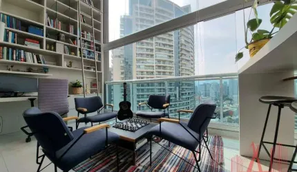 Apartamento Duplex MOBILIADO à Venda com 1 dormitório, 2 vagas de garagem, com 60 m² - Pinheiros