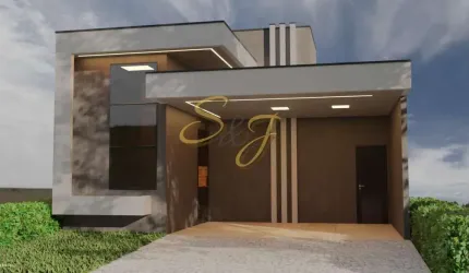 CASA TERREA COM TRÊS QUARTOS A VENDA NO BAIRRO SÃO  BENTO- COND.TERRAS DA ESTÂNCIA - PAULÍNIA SP