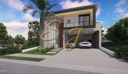 CASA SOBRADO COM QUATRO SUITES A VENDA NO BAIRRO PARQUE BRASIL 500- COND. SANTORINI - PAULÍNIA SP