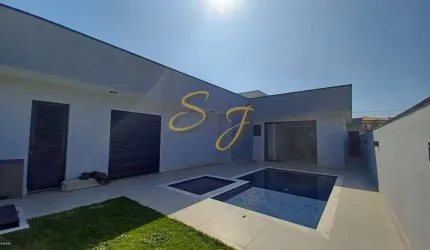 Casa térrea semi nova a venda com 3 suítes e piscina, Parque Brasil 500, Paulinia/SP