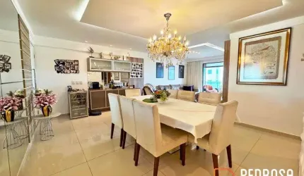 Apartamento com 160 m2 - 4 quartos (3 suítes) - Alice Grilo Lagoa Nova - Reformado - 3 vgs - Sombra