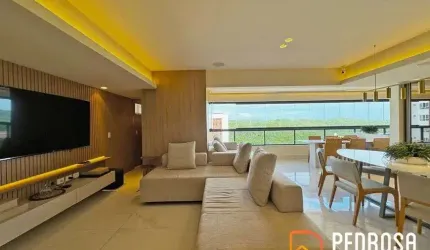Apartamento com 157 m2 - 3 suítes - Mobiliado - Tirol Garden - Alto padrão - 3 vagas - Financiável
