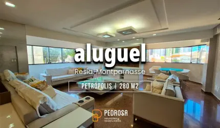 ALUGUEL - APT MOBILIADO - ALTO PADRÃO - 4 SUÍTES - PETRÓPOLIS - NATAL.
