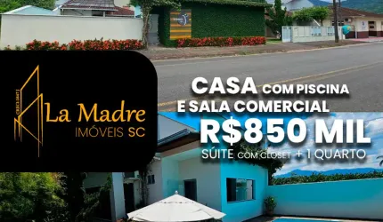 Casa com imóvel comercial à venda no Centro em Schroeder