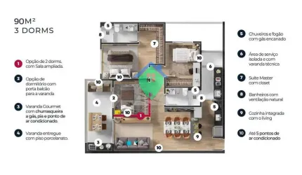 Apartamento 90m² à venda por R$680.000,00 na Vila Independência em Sorocaba, SP