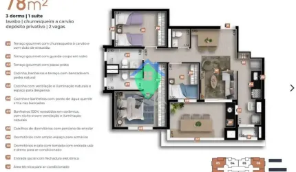 Apartamento 78m² à venda por 780.000,00 no Vila Yara, Osasco, SP