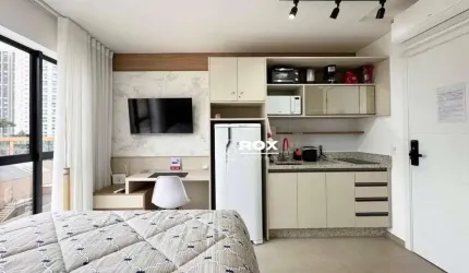 Studio mobiliado com 1 quarto para alugar, 18 m² por R$ 2.500/mês - Água Verde, Curitiba/PR