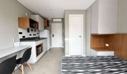 Studio mobiliado com 1 quarto para alugar, 18 m² por R$ 2.500/mês - Água Verde, Curitiba/PR