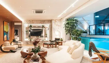 Apartamentos com 4 suítes e piscinas privativas, no Bueno