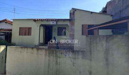 Casa com 3 dorm. sala; copa; cozinha; banheiro, 1 vaga, edícula com banheiro e quintal - Bairro São Cristóvão - Valinhos-SP.