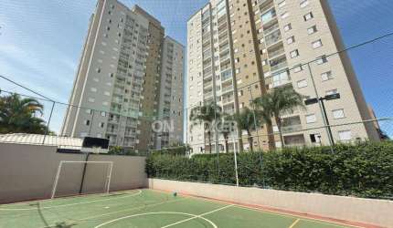 Apto 86 m2, 3 dorm. 1 suíte, 1 vaga - Res. Altos do S. Bernardo -  Campinas, com arm. planejados 1º andar.