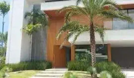 Mansão de Alto Padrão, em grande lote de 900m², contemporânea, 5 suítes, sótão amplo mais terraço, no Riviera da Lagoa.