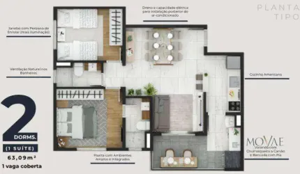 Apartamento com 2 dormitórios à venda, 63 m² por R$ 470.000,00 - Parque Industrial - São José dos Campos/SP