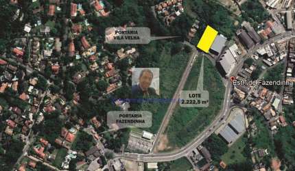 Vende-se Terreno Portaria do Vila Velha - 2.222 m² p/ construção de Prédio