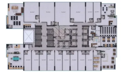 Sala no Grand Tower Shopping com 32m² em Boa Viagem