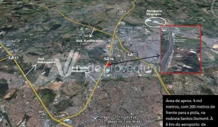 Terreno comercial à venda na Rodovia Santos Dumont, 72, Jardim Nova América, Campinas por R$ 10.500.000