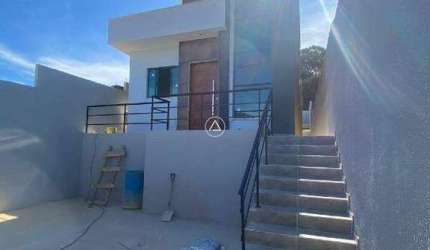 Atlântica imoveis tem excelente Casa com 3 dormitórios à venda, 90 m² por R$ 400.000 - Extensão Serramar - Rio das OstrasRJ