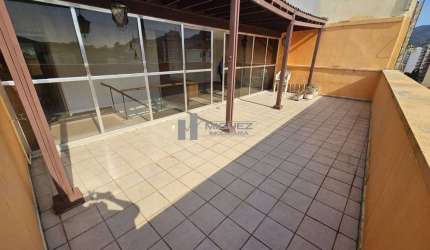 Cobertura Duplex a venda: 3 quartos (1 suite), 2 salões, 5 banheiros, dependências, área externa, elevador privativo, espetacular 180 m² na Tijuca, Zona Norte.