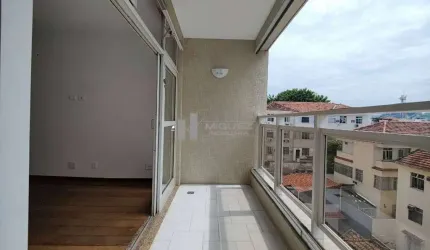 Varanda, 3 quartos sendo  1 suíte, dependência completa, 2 vagas de garagem - Rua Antônio Salema - Tijuca