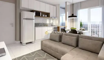 Apartamento com 1 dormitório à venda, 39,09m² - Chácara do Visconde - Taubaté/SP