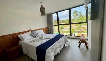 Casa em condomínio beira-mar de 126m² com suíte em São Miguel dos Milagres