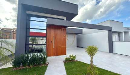 Casa nova com suíte e acabamento impecável no Loteamento Lisboa 3 – Forquilhas, São José/SC